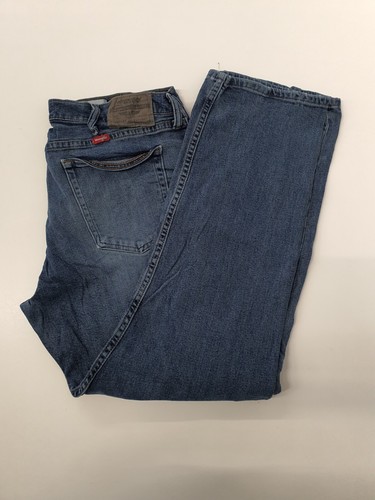 Wrangler Authentics Klassieke jeans met comfortabele taille voor heren, Leisteen, 34W / 34L