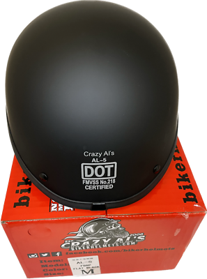 big al's motorcycle helmet REAL Crazy Al's/ WSB World's Smallest Lightest DOT Maltese SOA Limited  Edition