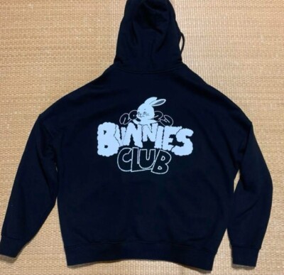 トップス NEWJEANS BUNNIES CLUB HOODIE (Black) Fan-made