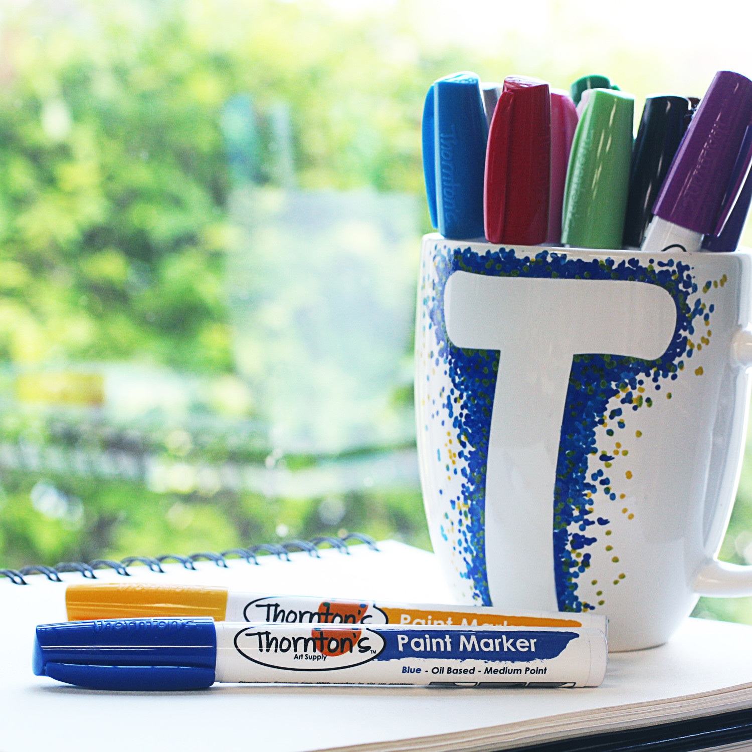 15 Thornton's Fine Oil Based Paint Markers for Rocks, Tile, Metal, Glass, Crafts