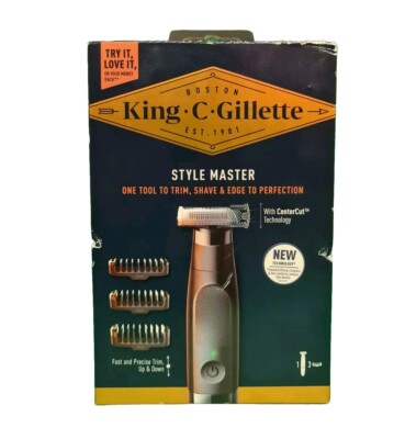 King C Gillette - STYLE MASTER - One Tool Trim, Shave & Edge To Perfection  