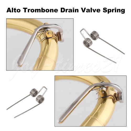 5Pieces Metal Waterkey Spit Valve Springs Silver for Alto Trombone