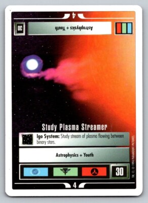 1994 Star Trek Unlimited Premiere Trading Card Study Plasma Streamer R