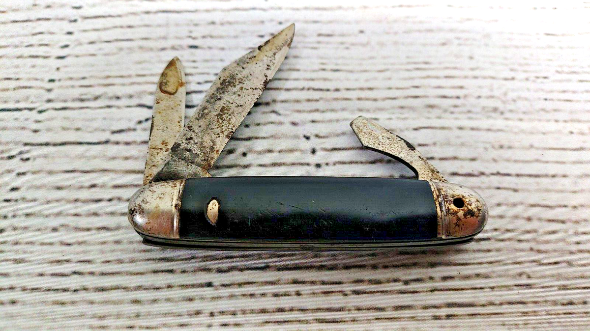 Vintage Hopalong Cassidy Three Blade Folding Pocket Knife RARE | eBay