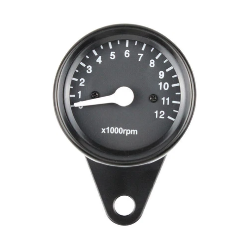 12V Universal Motorcycle Mechanical Tachometer Meter Tach Meter Gauge UK - Picture 1 of 8