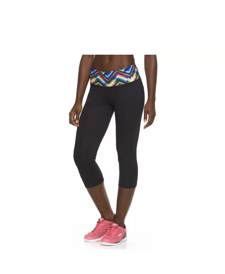 BAYONNE 7/8 black sports leggings brand FILA — Globalbrandsstore.com/en