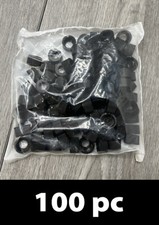 100pc 5310-13, 13-425mm Black PP Cap/Hole Screw Thread Closure for Vials