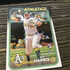 2024 Topps Update US-199 Brett Harris Oakland Athletics Rookie