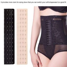 2/4Pcs 12/14/18 Hooks Women Corset Bra Extender Bustiers Shapewear Waist Cincher