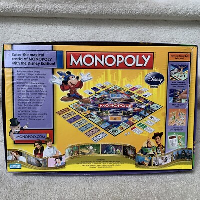 MONOPOLY Disney Edition 2009 HASBRO Disney Monopoly Family | eBay