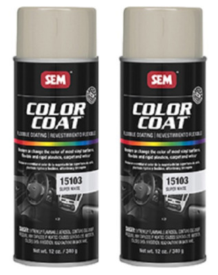 SEM 15103, Super White, Color Coat , Flexible Coating, Aerosol - 2 Pack