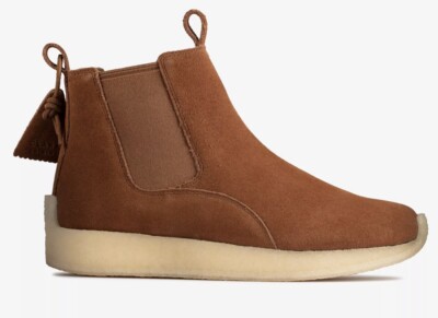 Clarks Originals Herren Ronnie Fieg Kith RADLETT Dunkelbraun Wildleder Chelsea Stiefel