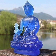 Buddha Medicine Figure Statue Altar Buddhist Resin Fengshui