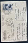 1949 Paris France Picture Postcard Cover To Veslud Air France South América Adve — photo 2