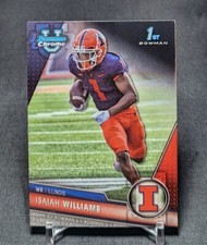 Isaiah Williams 1st Rookie RC 2023 Bowman Chrome University Card #77 Illinois