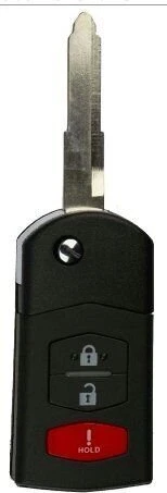 3 Btn REMOTE FLIP KEY FOR MAZDA  2 3 5 6 CX7 CX9 MX5 RX8 05-14 BGB NEW Uncut - Image 3 of 4
