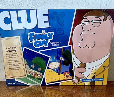 Clue Family Guy Edition Collectors Quality Board Game 2010 Hasbro - Sealed