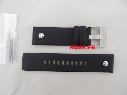 Genuine originale DZ 7256 Nero DIESEL cinturino in pelle Band 24mm | eBay