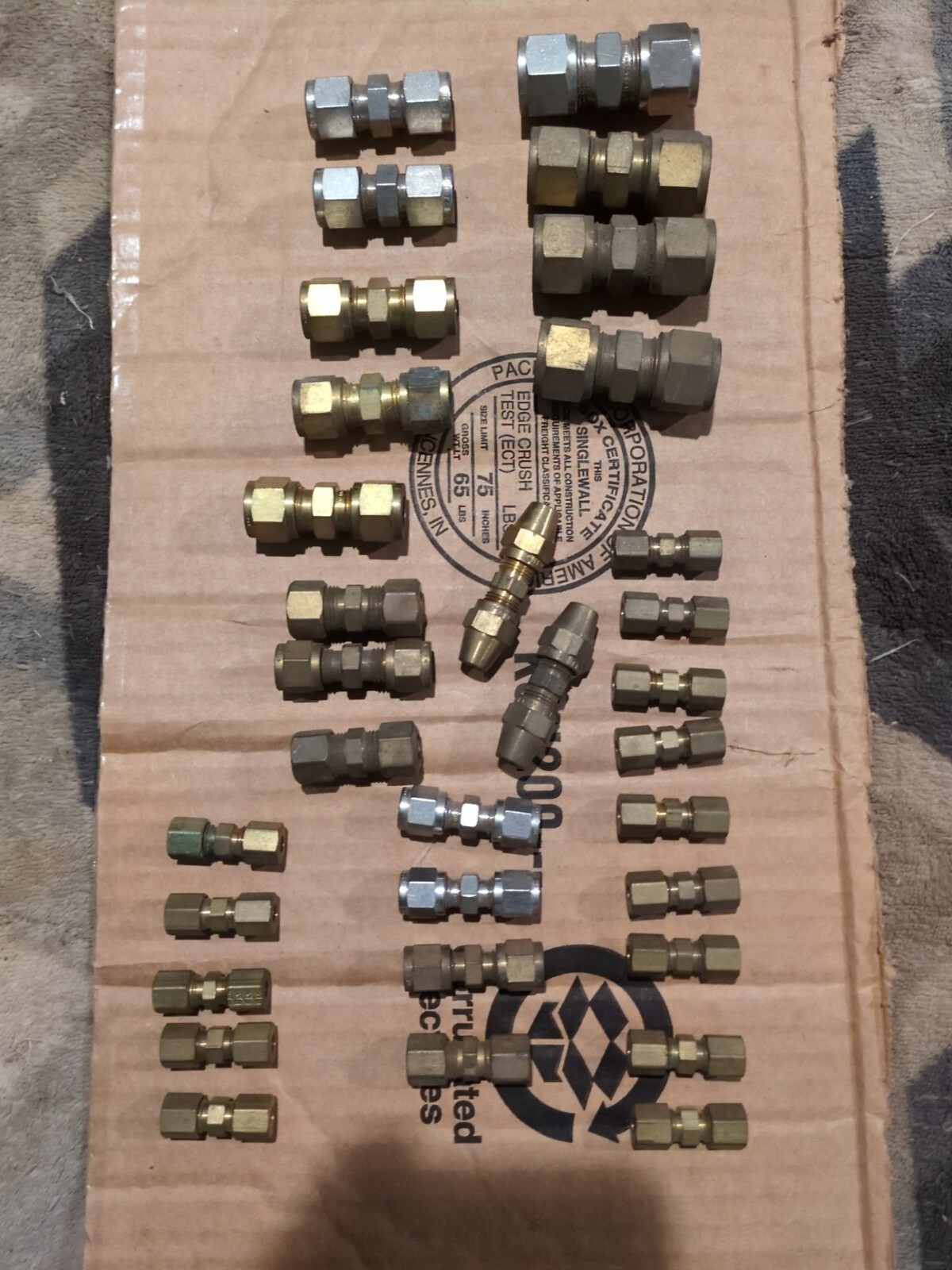 Wholesale Lot of 30+ Miscellaneous Compression Brass/Copper Fittings NOS New