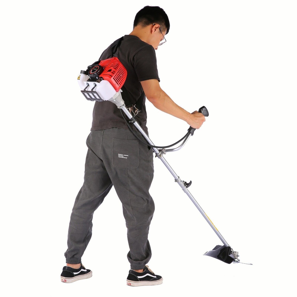 58cc 2-Stroke 4 in 1 Gas Straight Shaft String Grass Trimmer Brush