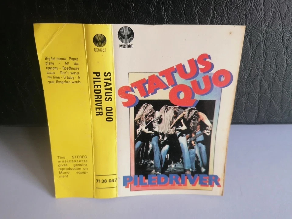 Status Quo - Piledriver - Cassette Tape Album 1972.  Fully Play Tested  - Image 4 of 4