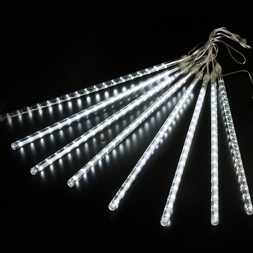 192/384 LED Meteor Shower Lights Fairy String Light Falling Rain Tree Xmas Decor - Picture 13 of 25