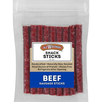 Old Wisconsin Beef Sausage Snack Sticks, Naturally Smoked, Ready to 14 Ounce 