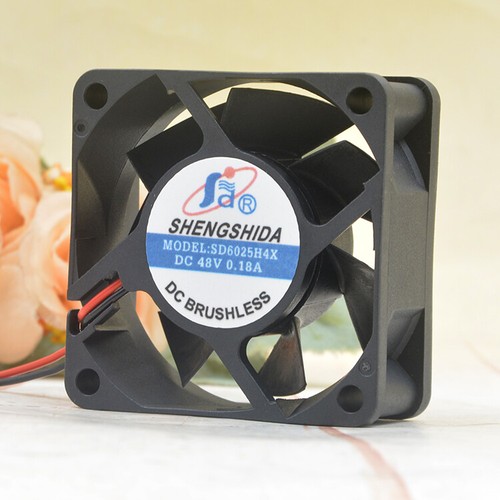 Ventilador de refrigeración de servidor de volumen Gale 1 pieza Sheng Shida 6CM 6025 48V 0.18A SD6025H4X. - Imagen 2 de 5