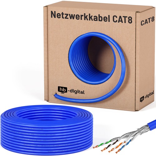 CAT8 8.1 KUPFER CU LSZH Netzwerkkabel Verlegekabel AWG22 Daten Kabel Halogenfrei - Afbeelding 34 van 59