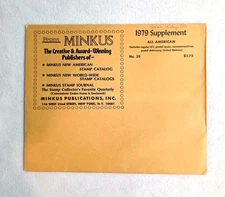 Minkus 1979 U.S. Stamp Album Supplement #29 Unused UN, post card, envelopes