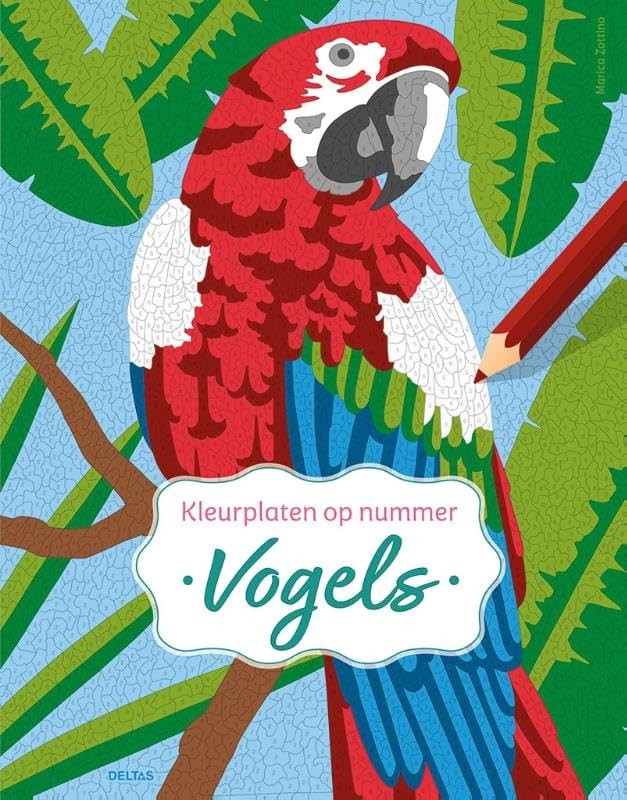 Vogels - Kleurplaten op nummer (Poche)