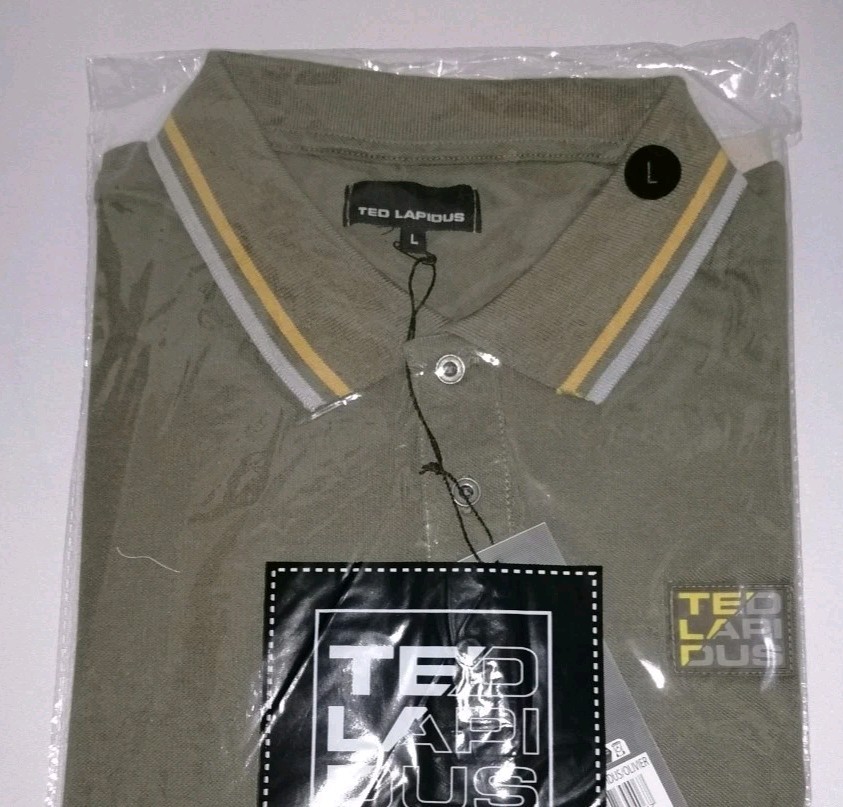 Ted Lapidus Homme Mens Polo Shirt Size XL Short Sleeve Polo Lightweight Thin New image 2