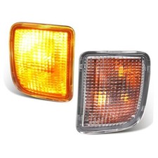 Pair Front Turn Signal Lights w/Bulbs Compatible with 1998-2000 Clear Lens