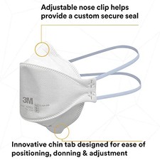 3M AURA N95 PARTICULATE RESPIRATOR MASK 20 PER BOX 9205 -20 - WHITE