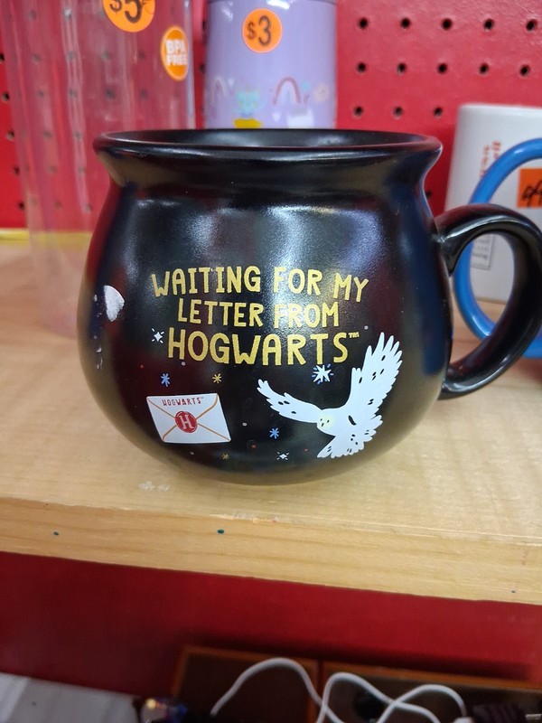 Harry Potter Cauldron Coffee Mug "Waiting For My Letter From Hogwarts" Cup