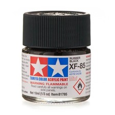 Tamiya Acrylic XF-85 Rubber Black Paint Jar 81785