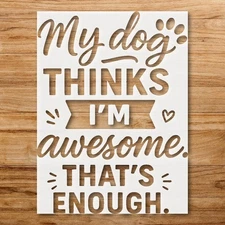 Pawsitively Inspiring Animal Designs DIY Crafts Stencil - StencilAir