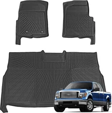 Geartronics TPE Floor Mats Floor Liner for 2010-14 Ford F-150 F150 SuperCrew new