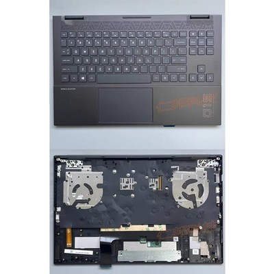 FOR HP OMEN 6 15-EK 15-EN Palmrest Upper Case Backlit Keyboard M00666-001 #jg