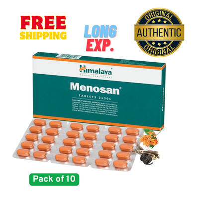 Himalaya Menosan Tablets 30 x 10 (300 Tablets) Herbal Menopause Support Long Exp
