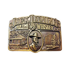 Jack Daniel's 1989 Old Time Old No. 7 Whiskey Gürtelschnallen Original Vintage