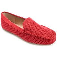 Journee Collection Women's Halsey Comfort Insole Loafer, Red Size 8M