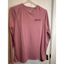 Reel Life Womens UV Sun Protection Long Sleeve Shirt Purple Graphic Medium 0509