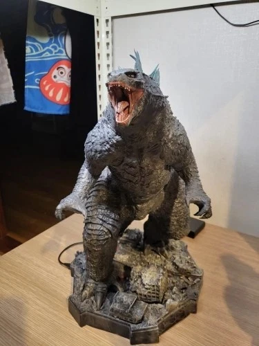 哥斯拉对金刚人偶 50 厘米 GK 雕像点亮热射线收藏品模型 — 第 3/4 张图片