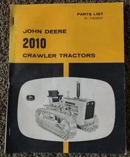 John Deere 2010 Crawler Tractor Parts Manual PL-T18393T OEM
