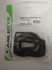 Cablesys GCHA444025-FMG4 Telephone Handset Cord With Dark Gray, 4 Inch Lead