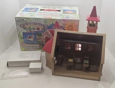 Calico Critters Vintage Red Roof School House Tomy *No Owl Read* W/Box  #3432