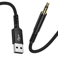 iHoto USB to Audio Adapter Cable, 3FT 3.5mm Aux Cable 3 Feet
