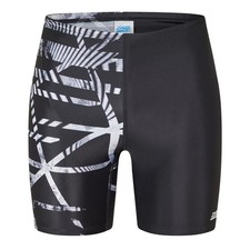 Image of MENS ZOGGS LOGO BLACK EQUATION SWIMMING JAMMER WITH ECOLAST TECH-VARIOUS SIZES
