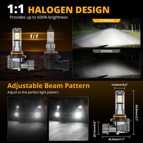 Faro LED alto bajo antiniebla AUXBEAM 6500K para Ford Expedition 2003 2004-2006 - Imagen 3 de 12
